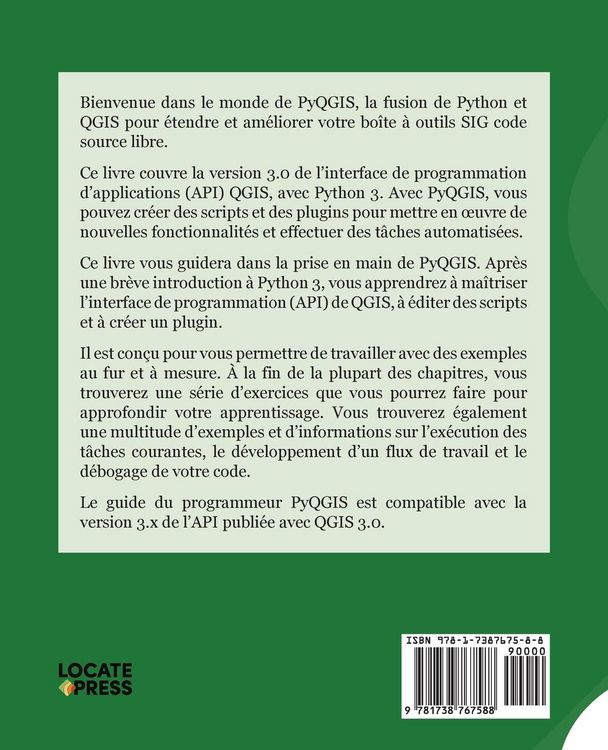 Produktbild: Le guide du programmeur PyQGIS