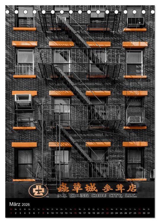 Produktbild: New York Colorkey (Tischkalender 2026 DIN A5 hoch), CALVENDO Monatskalender