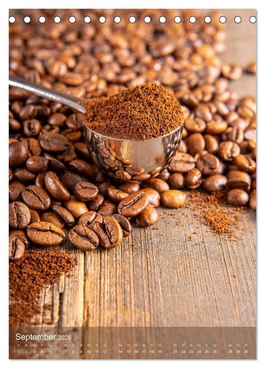 Produktbild: Kaffee f&uuml;r ein Genusserlebnis (Tischkalender 2026 DIN A5 hoch), CALVENDO Monatskalender