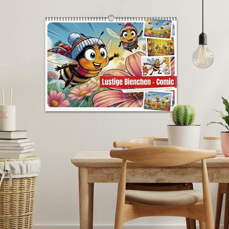 Produktbild: Lustige Bienchen - Comic (Wandkalender 2027 DIN A3 quer), CALVENDO Monatskalender
