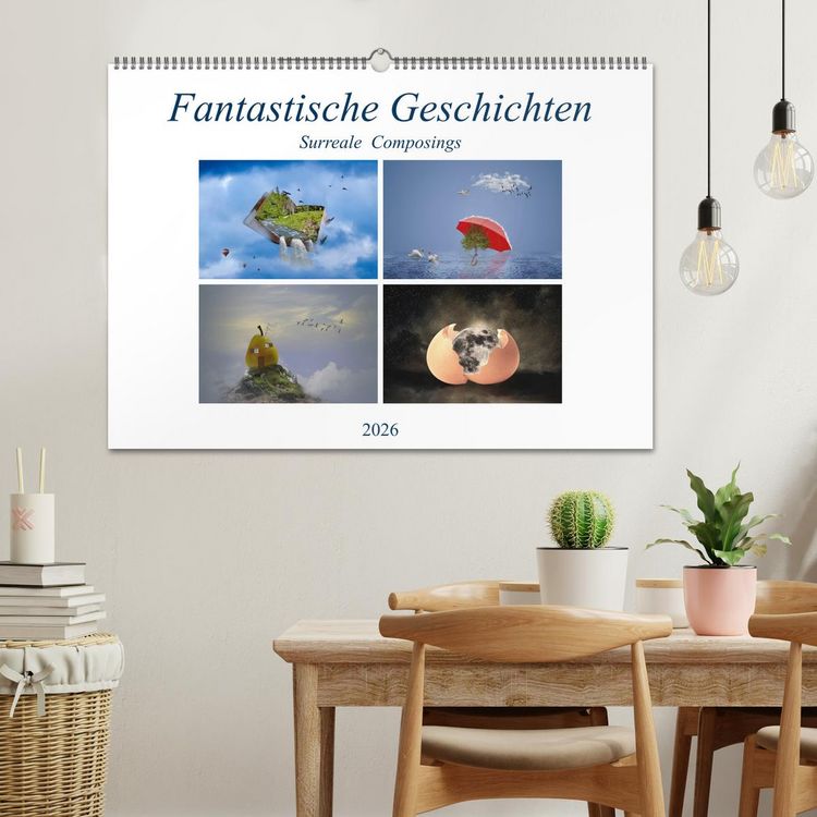 Produktbild: Fantastische Geschichten (Wandkalender 2026 DIN A2 quer), CALVENDO Monatskalender
