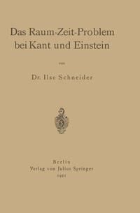 Produktbild: Das Raum-Zeit-Problem bei Kant und Einstein