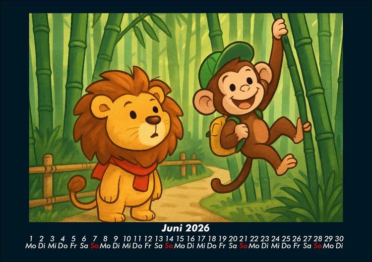 Produktbild: Buschi & Milo - Reise durch Japan 2026 Fotokalender DIN A5
