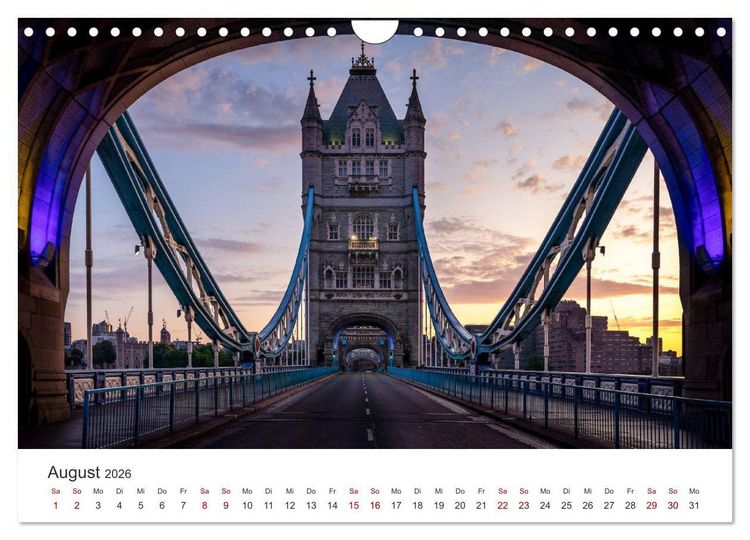 Produktbild: Br&uuml;cken dieser Erde (Wandkalender 2026 DIN A4 quer), CALVENDO Monatskalender