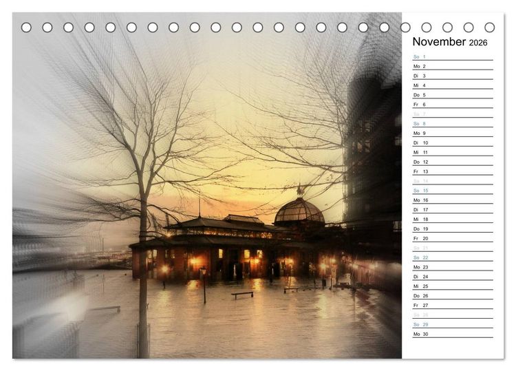 Produktbild: Hafen Hamburg (Tischkalender 2026 DIN A5 quer), CALVENDO Monatskalender