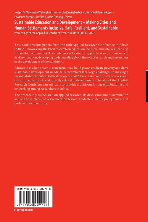Produktbild: Sustainable Education and Development &ndash; Making Cities and Human Settlements Inclusive, Safe, Resilient, and Sustainable