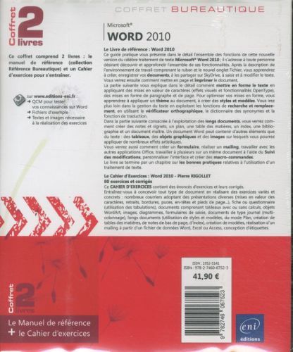 Produktbild: Word 2010 : coffret 2 livres