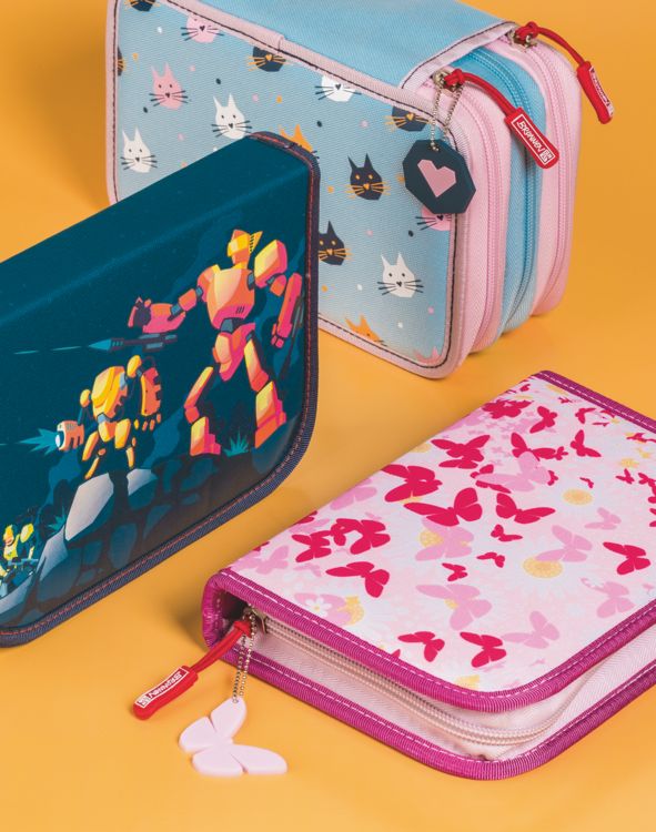 Produktbild: Brunnen Sch&uuml;ler-Etui Schmetterlinge 2 Klappen