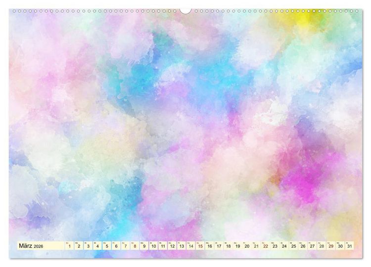 Produktbild: Kreativ-Kalender Aquarell. Bastelkalender zum Selbstgestalten (Wandkalender 2026 DIN A2 quer), CALVENDO Monatskalender