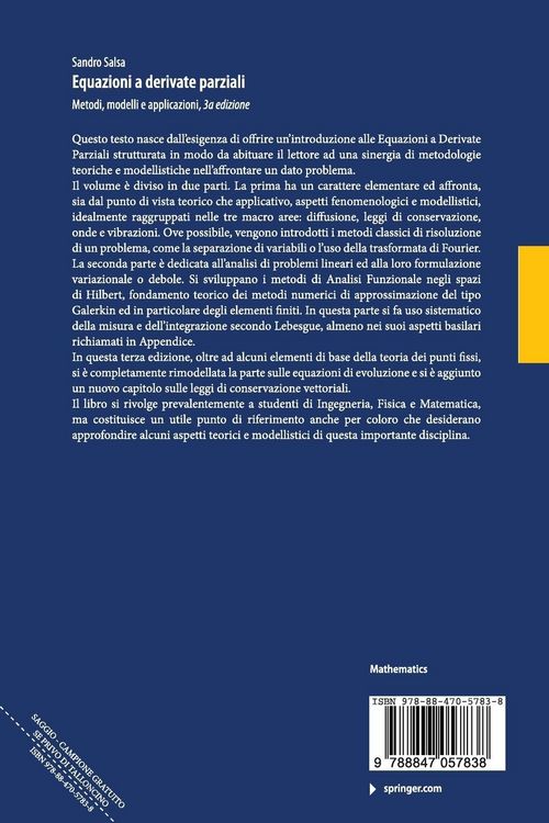 Produktbild: Equazioni a derivate parziali