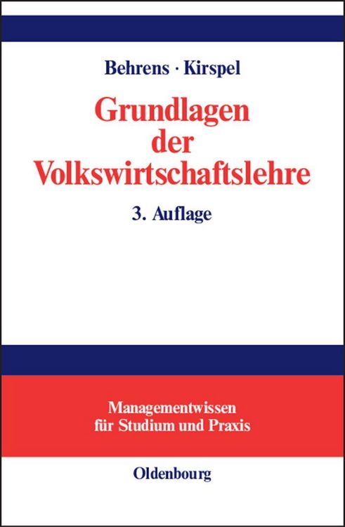 Produktbild: Grundlagen der Volkswirtschaftslehre