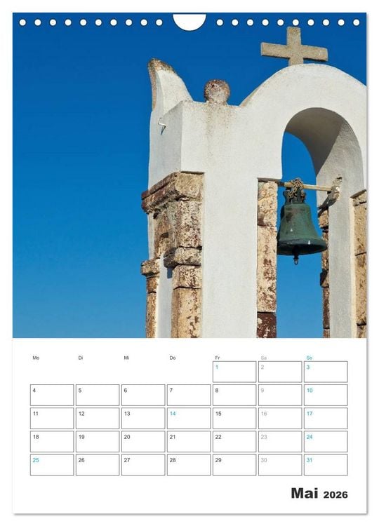 Produktbild: Santorin - Trauminsel Griechenlands (Wandkalender 2026 DIN A4 hoch), CALVENDO Monatskalender