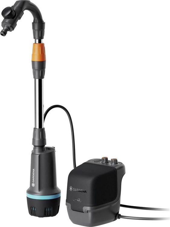 Produktbild: GARDENA Akku-Regenfasspumpe 2400 ComfortAutomatic 18V P4A solo Regenwassernutzungsanlage 2400 l/h 1.8 m