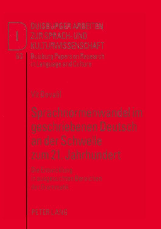 Produktbild: Sprachnormenwandel im geschriebenen Deutsch an der Schwelle zum 21. Jahrhundert