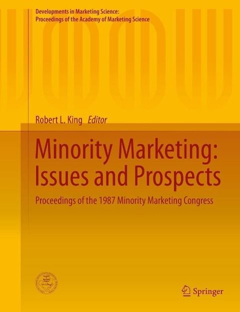 Produktbild: Minority Marketing: Issues and Prospects