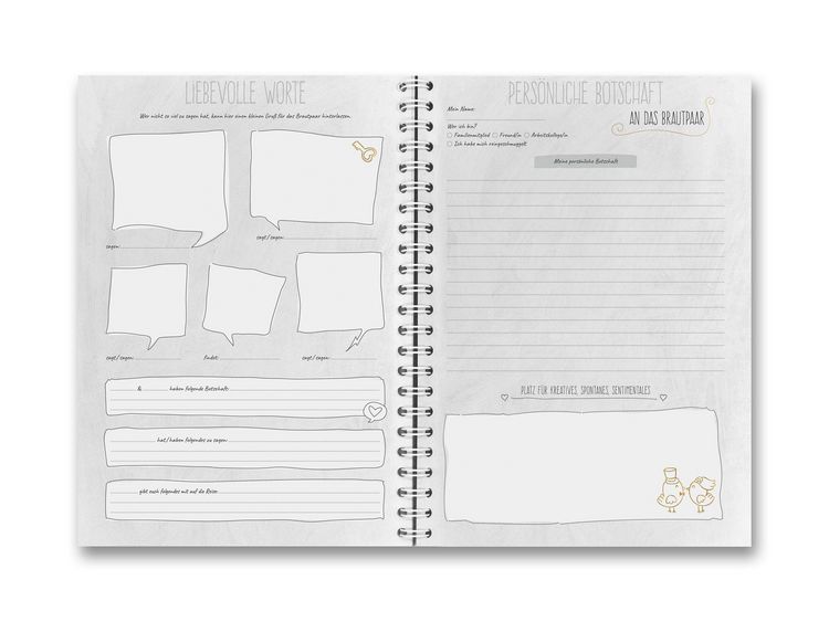Produktbild: Familiawedding black-Doodle- Design XXL G&auml;stebuch zur Hochzeit