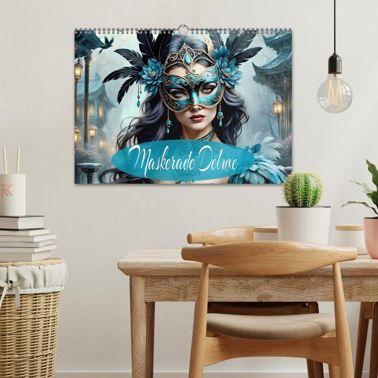Produktbild: Maskerade Deluxe (Wandkalender 2026 DIN A3 quer), CALVENDO Monatskalender