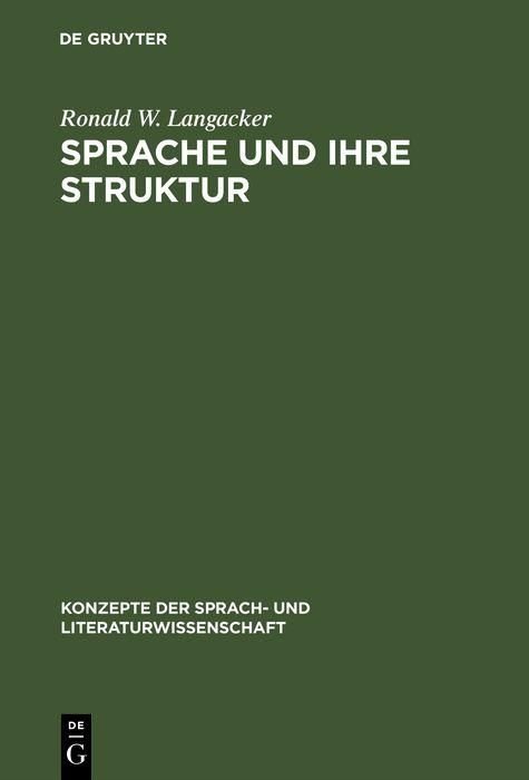 Produktbild: Sprache und ihre Struktur