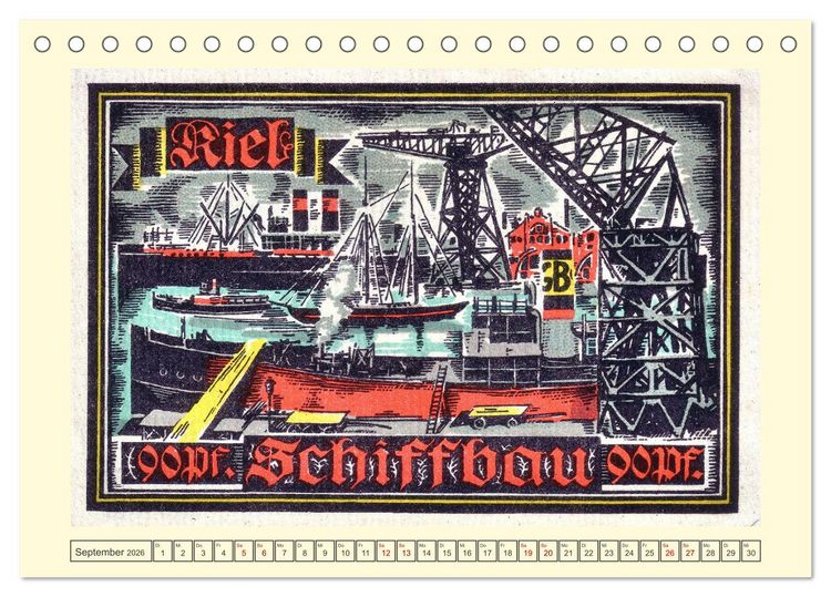 Produktbild: Gru&szlig; aus Kiel (Tischkalender 2026 DIN A5 quer), CALVENDO Monatskalender