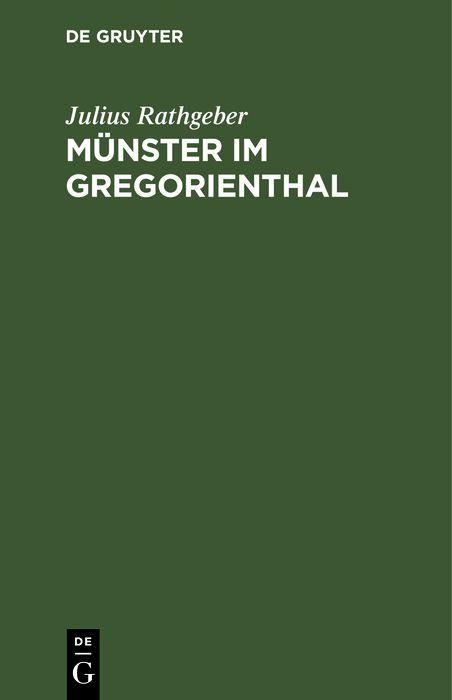 Produktbild: M&uuml;nster im Gregorienthal