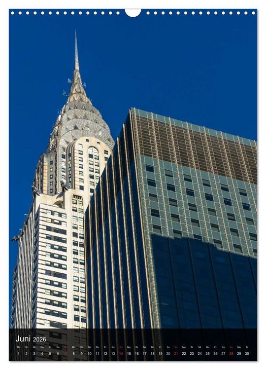 Produktbild: New York Wolkenkratzer (Wandkalender 2026 DIN A3 hoch), CALVENDO Monatskalender