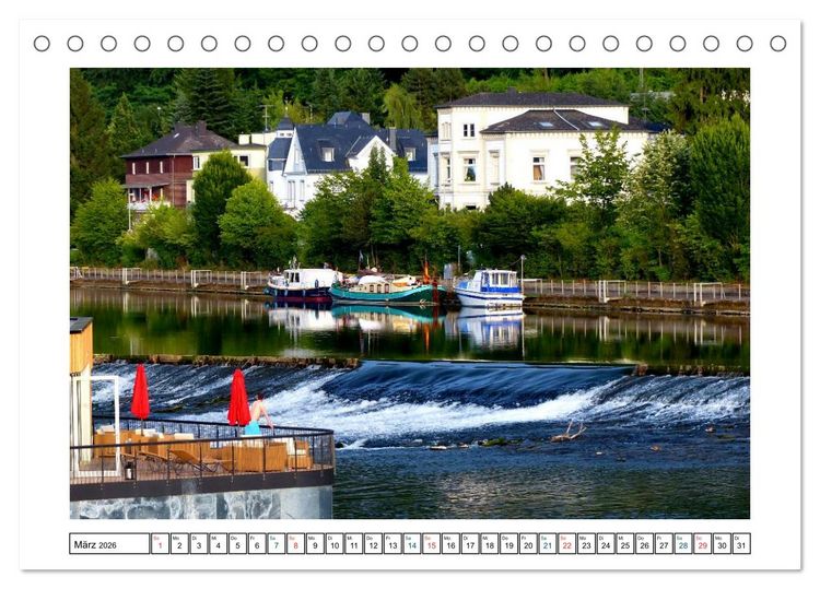 Produktbild: Bad Ems - Kurort und Kaiserbad an der Lahn (Tischkalender 2026 DIN A5 quer), CALVENDO Monatskalender