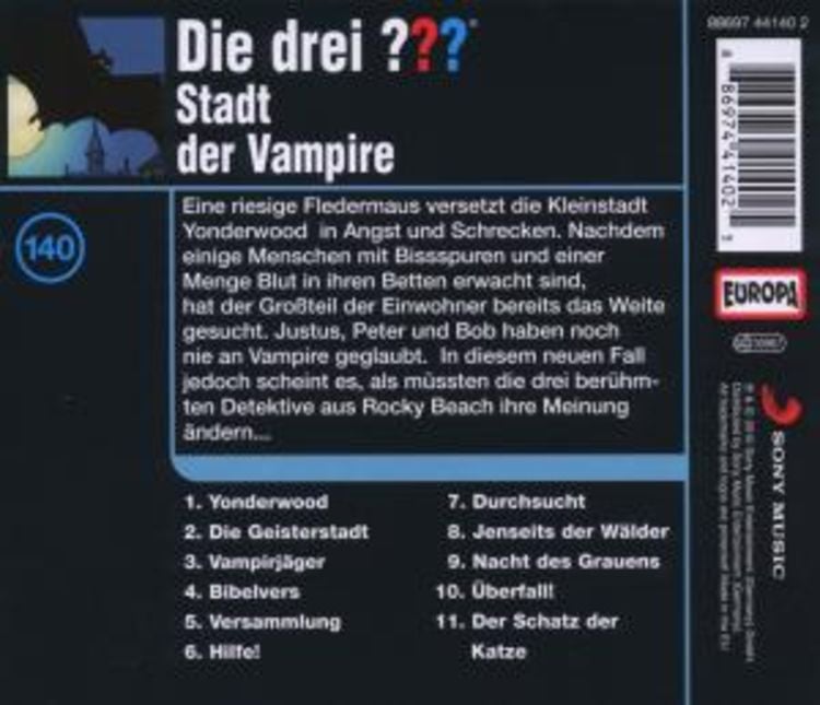 Produktbild: Die drei ??? (140) Stadt der Vampire
