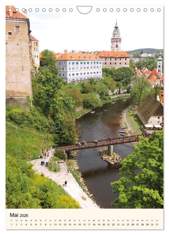 Produktbild: Krumau in Tschechien - Wundersch&ouml;nes Cesky Krumlov (Wandkalender 2026 DIN A4 hoch), CALVENDO Monatskalender