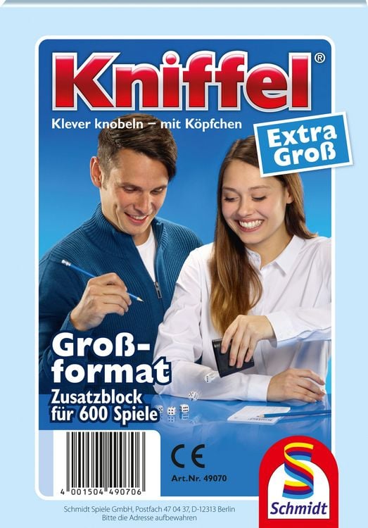 Produktbild: Kniffelblock A5 (Spiel-Zubeh&ouml;r), m. Beilage