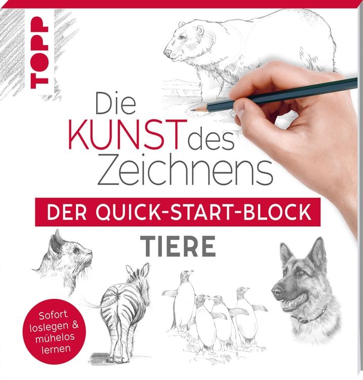 Produktbild: Die Kunst des Zeichnens Tiere. Der Quick-Start-Block