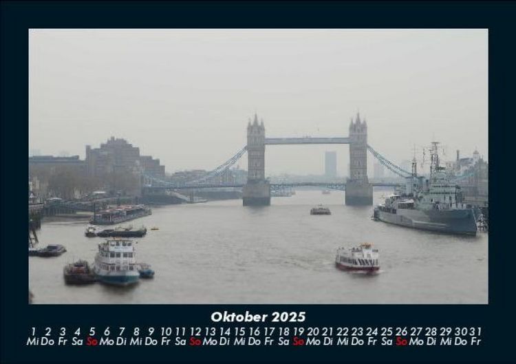 Produktbild: London 2025 Fotokalender DIN A5