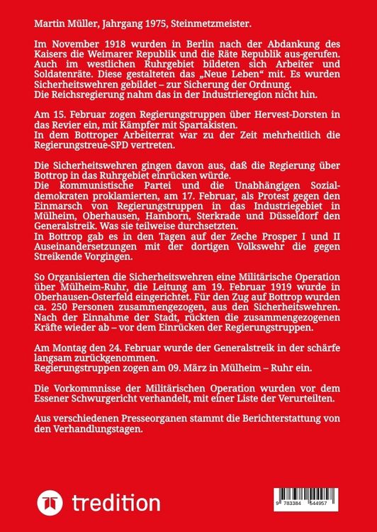 Produktbild: Bottroper Kommunistenprozess vot dem Essener Schwurgericht 1919