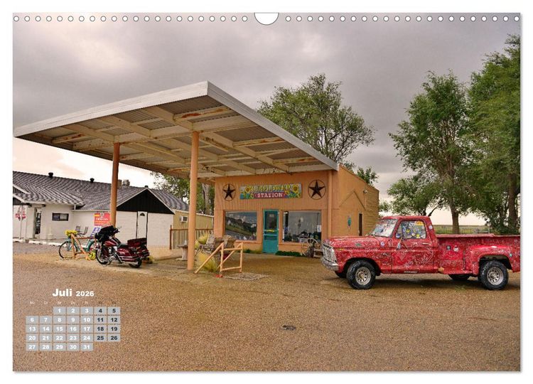 Produktbild: Historic Route 66 - National Scenic Byway (Wandkalender 2026 DIN A3 quer), CALVENDO Monatskalender