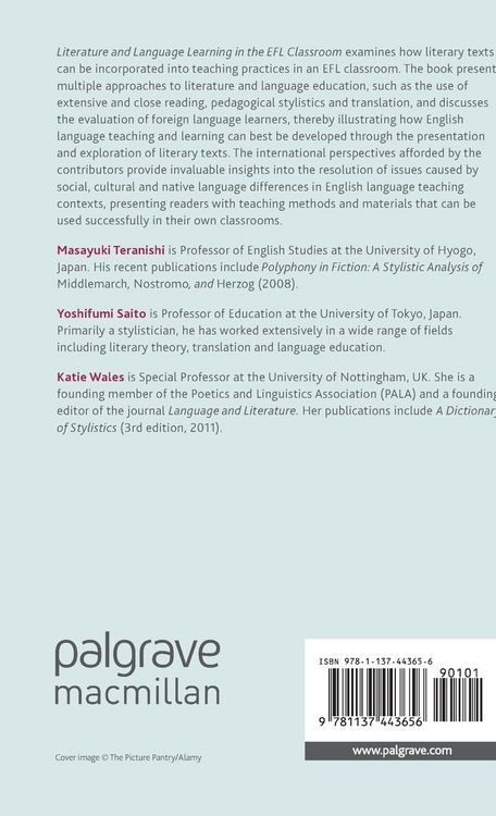 Produktbild: Literature and Language Learning in the EFL Classroom