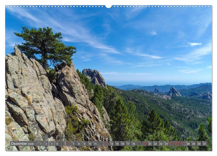 Produktbild: Weitwandern auf Korsika GR 20 (hochwertiger Premium Wandkalender 2026 DIN A2 quer), Kunstdruck in Hochglanz