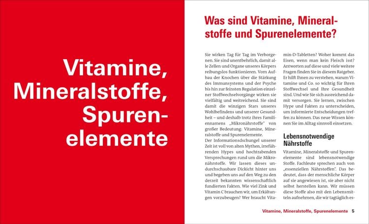 Produktbild: Vitamine, Mineralstoffe, Spurenelemente
