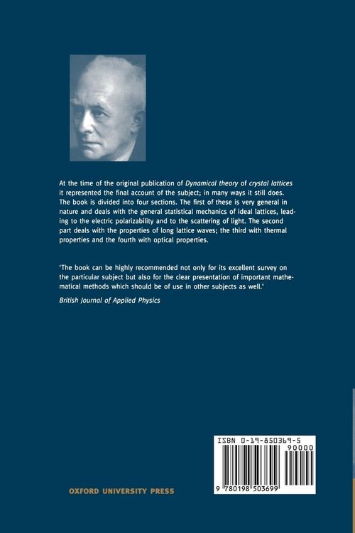 Produktbild: Dynamical Theory of Crystal Lattices