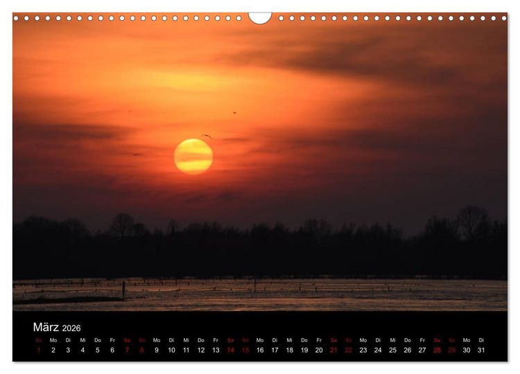 Produktbild: Niederrheinischer Himmel (Wandkalender 2026 DIN A3 quer), CALVENDO Monatskalender