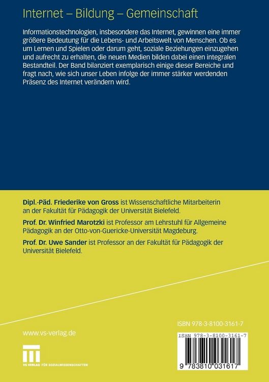 Produktbild: Internet - Bildung - Gemeinschaft