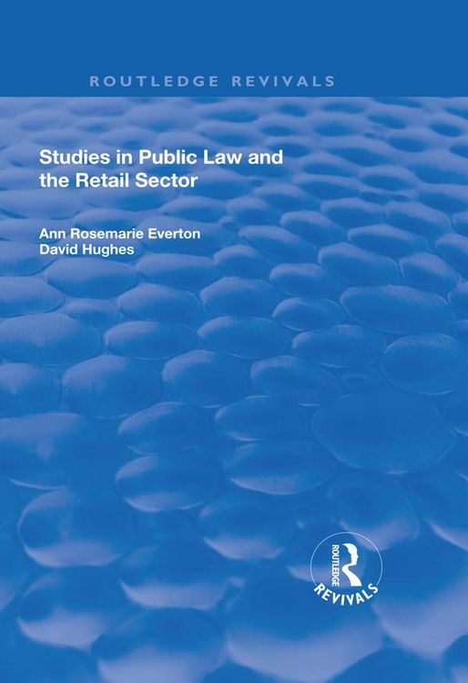 Produktbild: Studies in Public Law and the Retail Sector