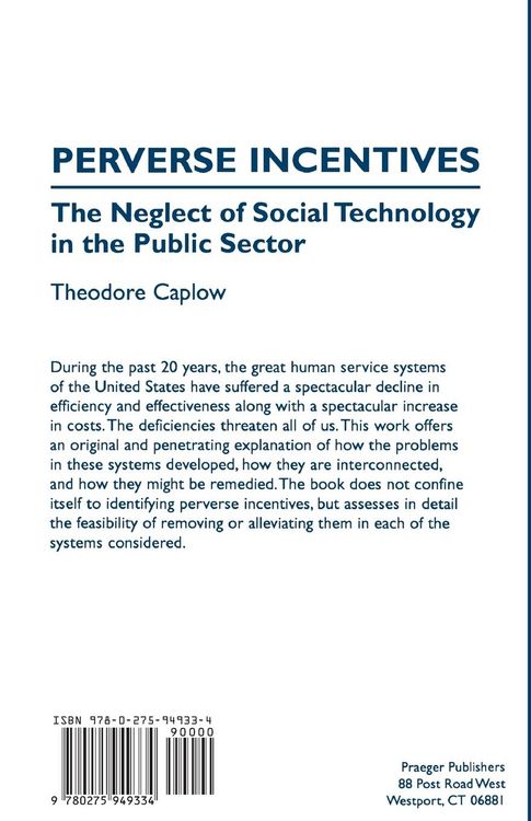 Produktbild: Perverse Incentives