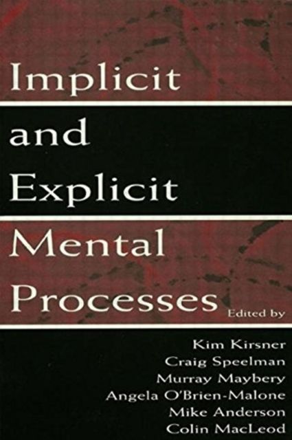 Produktbild: Implicit and Explicit Mental Processes