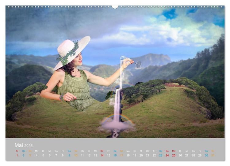 Produktbild: Fantastisch und surreal - Landschaften (hochwertiger Premium Wandkalender 2026 DIN A2 quer), Kunstdruck in Hochglanz