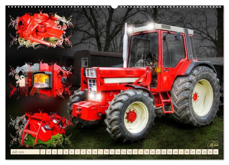 Produktbild: Oldtimer - Traktoren Parade (Wandkalender 2026 DIN A2 quer), CALVENDO Monatskalender