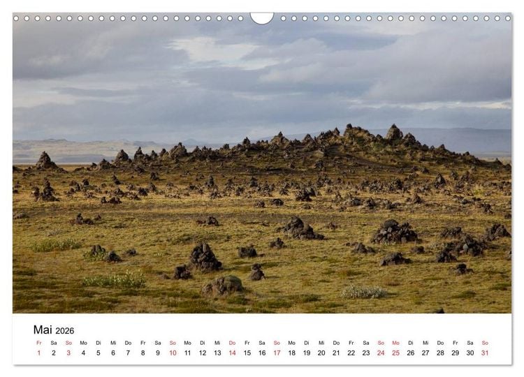 Produktbild: Island Natur pur (Wandkalender 2026 DIN A3 quer), CALVENDO Monatskalender