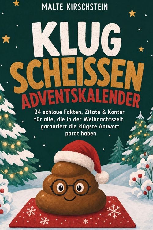 Produktbild: Klug schei&szlig;en Adventskalender: 24 schlaue Fakten, Zitate & Konter f&uuml;r alle, die in der Weihnachtszeit garantiert die kl&uuml;gste Antwort parat haben