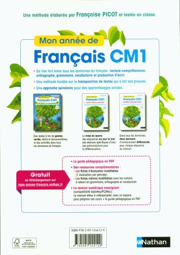 Produktbild: Mon ann&eacute;e de fran&ccedil;ais CM1 : fichier &agrave; photocopier