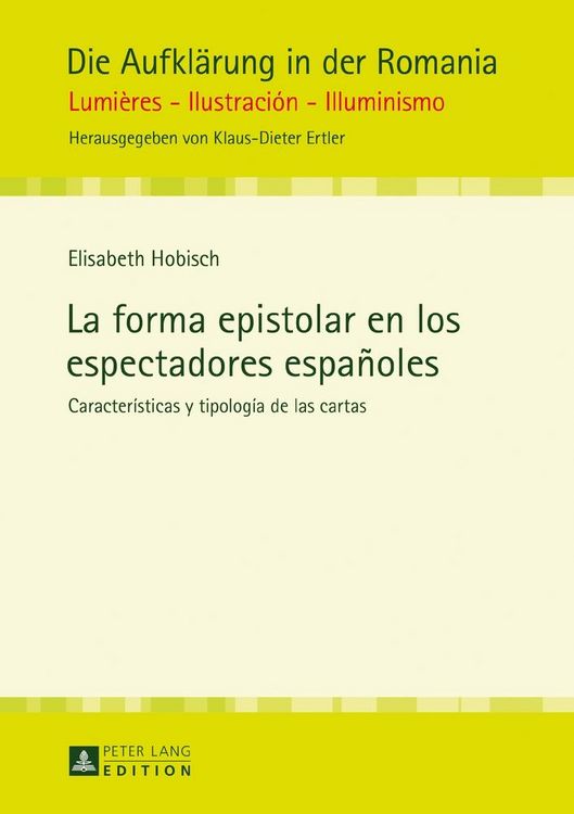 Produktbild: La forma epistolar en los espectadores espa&ntilde;oles