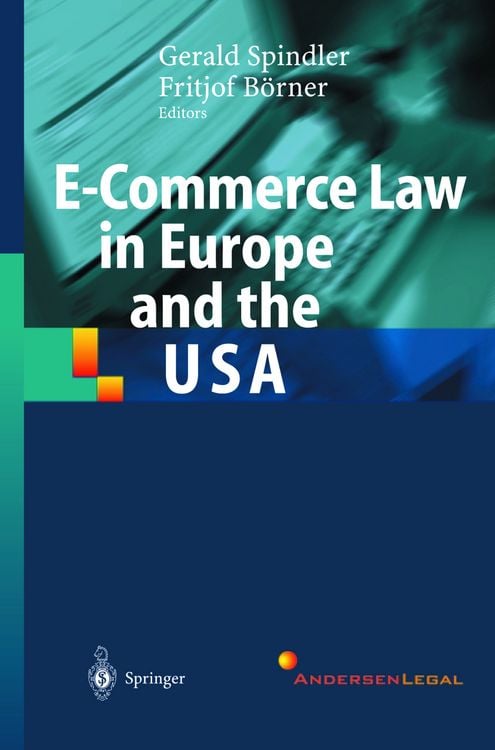 Produktbild: E-Commerce Law in Europe and the USA