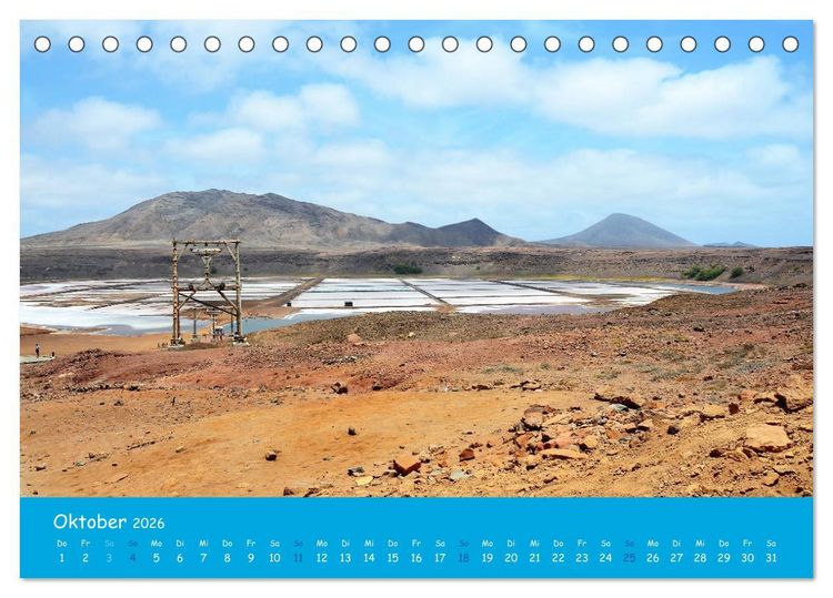 Produktbild: Cabo verde Inselgefl&uuml;ster - Ilha do Sal (Tischkalender 2026 DIN A5 quer), CALVENDO Monatskalender